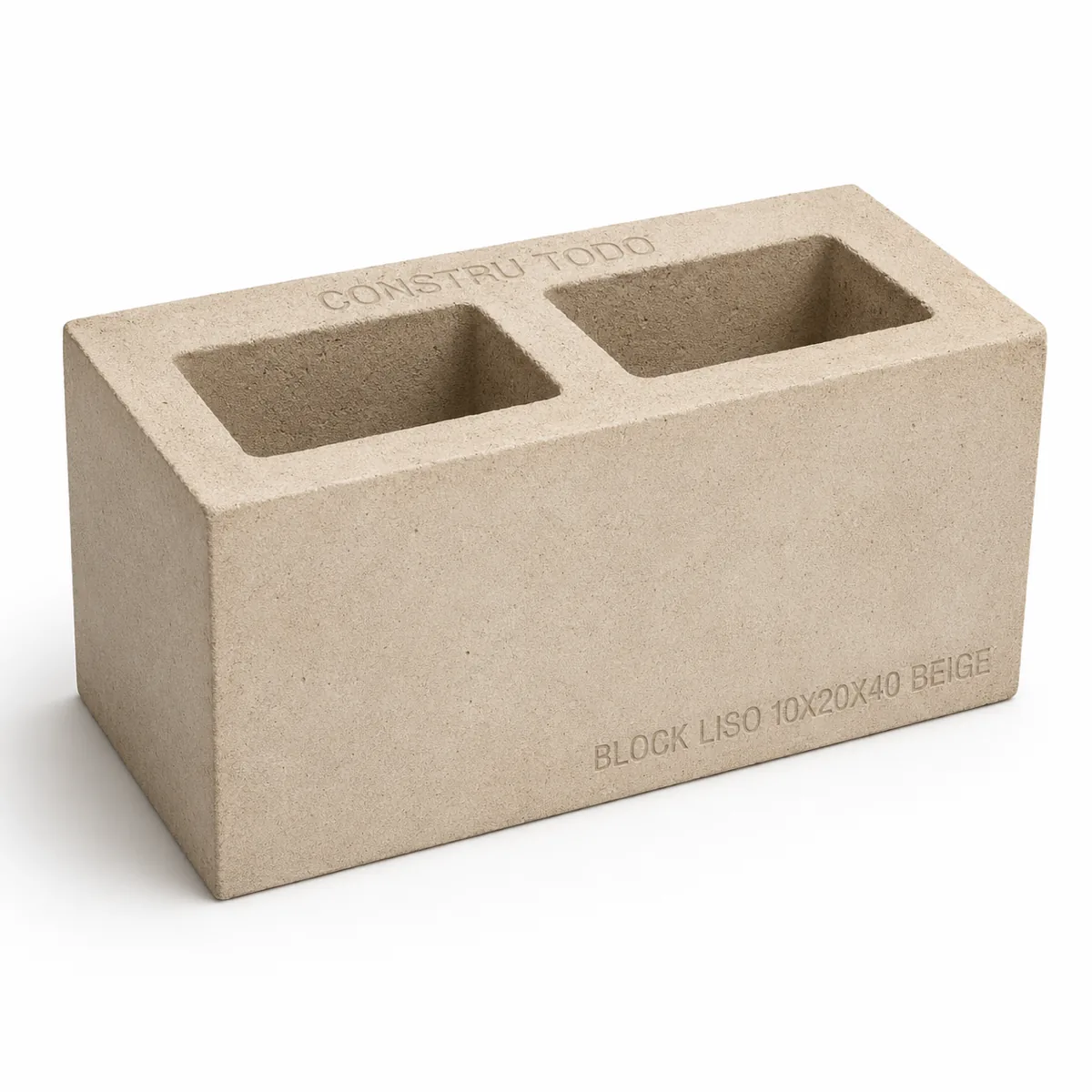 BLOCK LISO 10X20X40 COLOR BEIGE