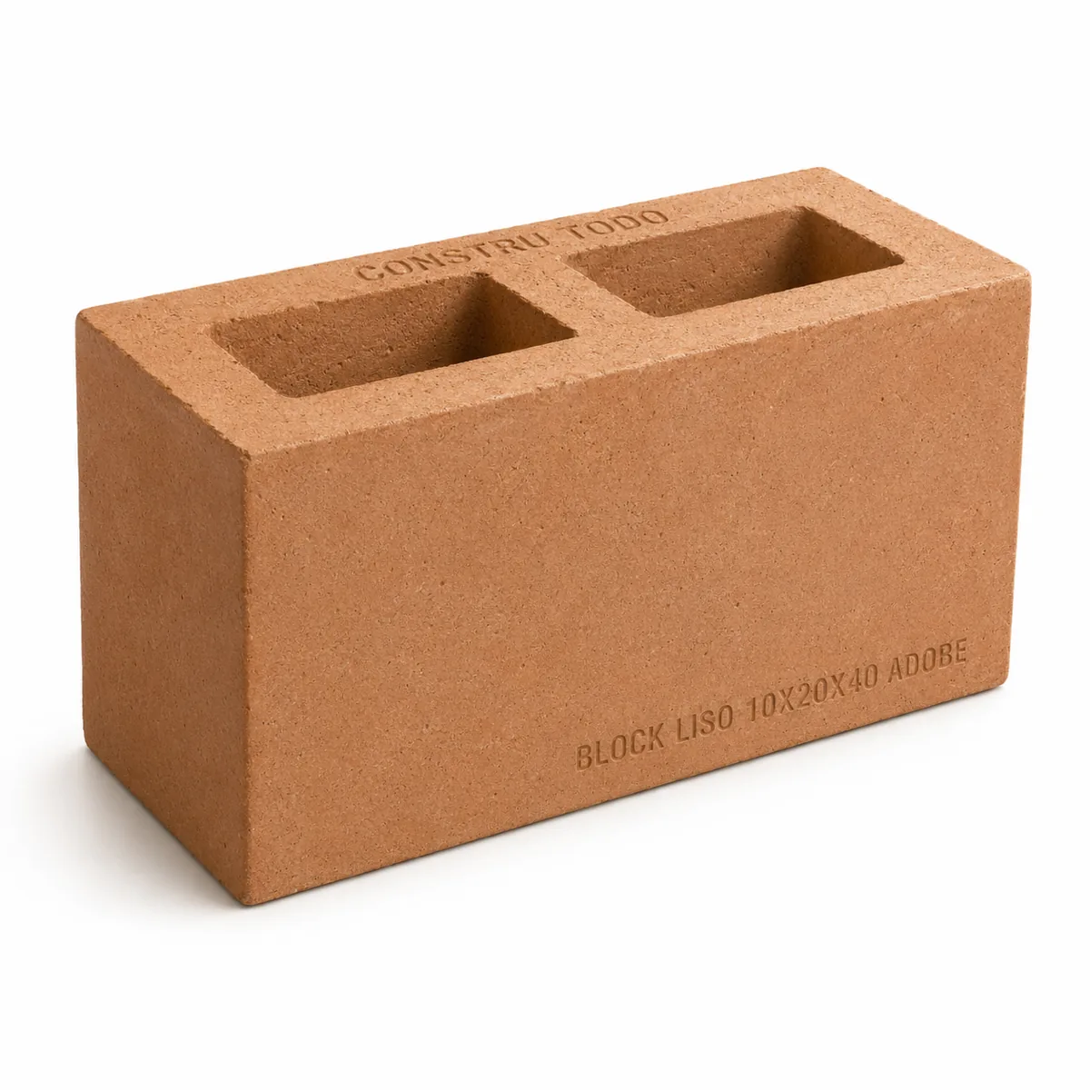 BLOCK LISO 10X20X40 ADOBE