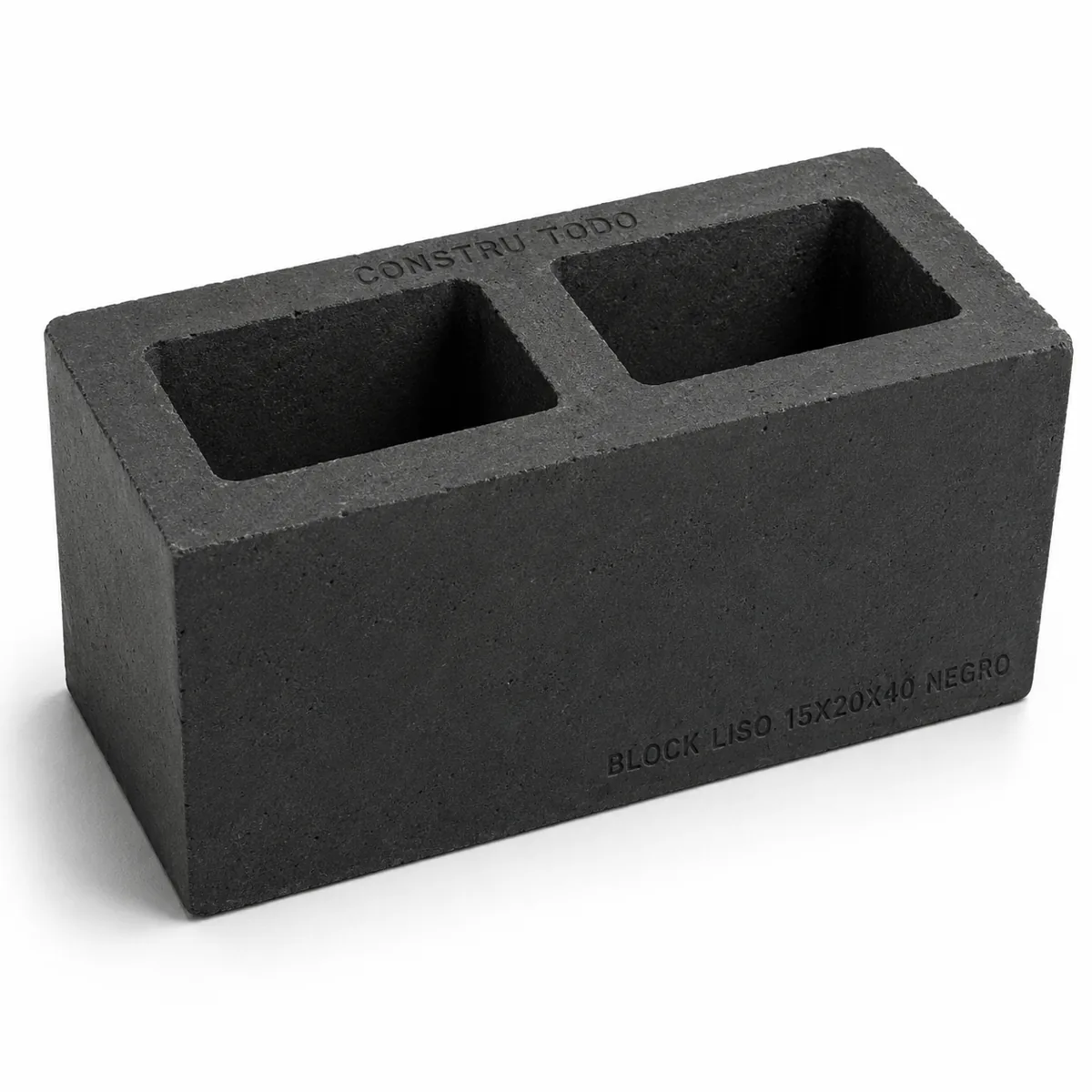 BLOCK LISO 15X20X40 NEGRO