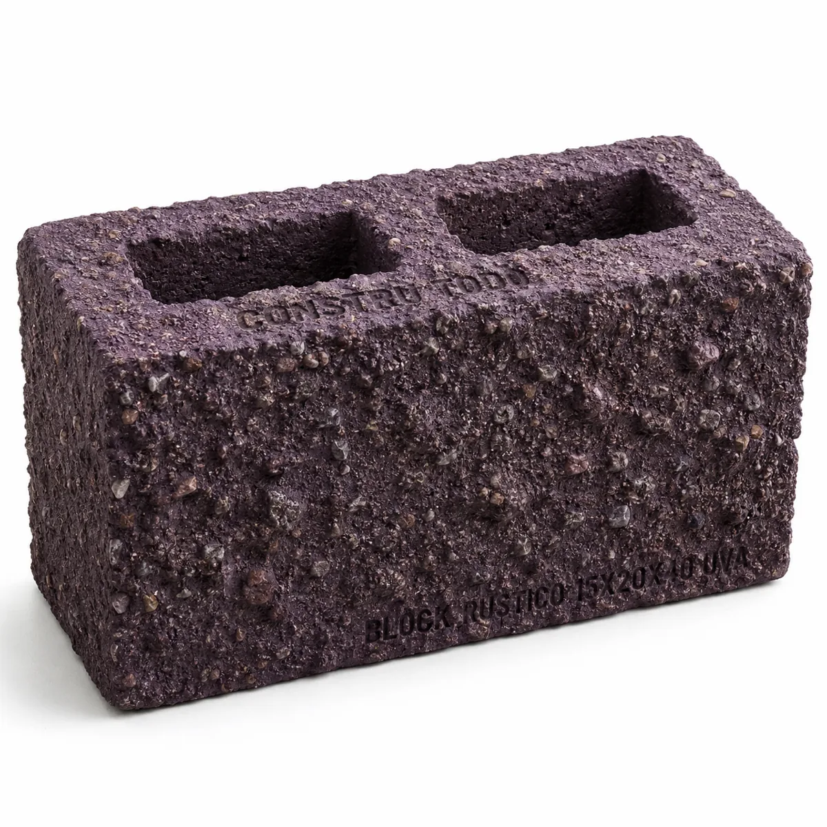 BLOCK RUSTICO 15X20X40 UVA