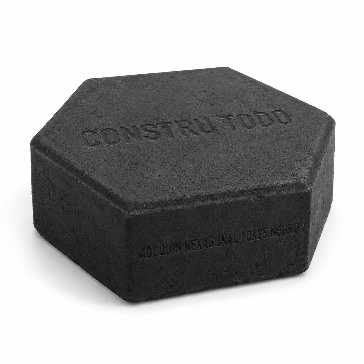 ADOQUIN HEXAGONAL 10X25 NEGRO