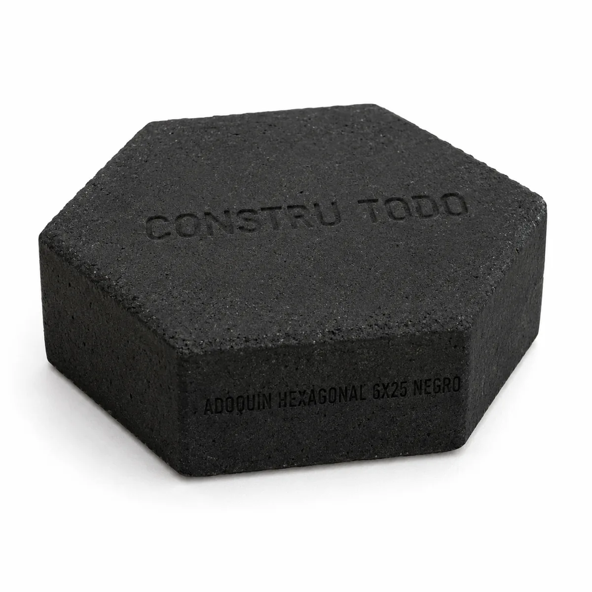 ADOQUIN HEXAGONAL 6X25 NEGRO