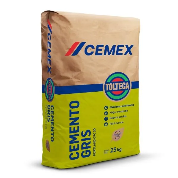 CEMENTO GRIS TOLTECA 25KG