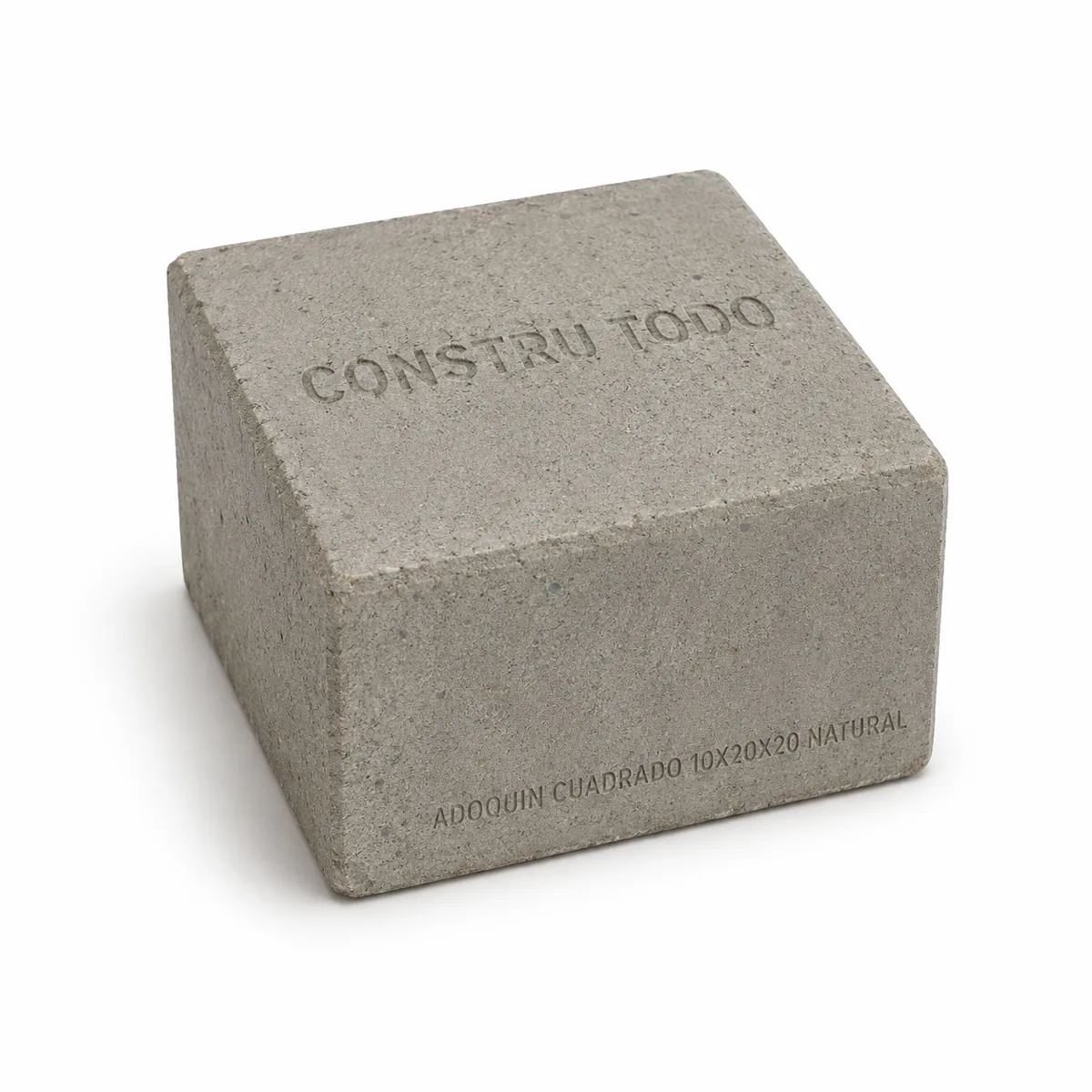 ADOQUIN CUADRADO 10X20X20 NATURAL