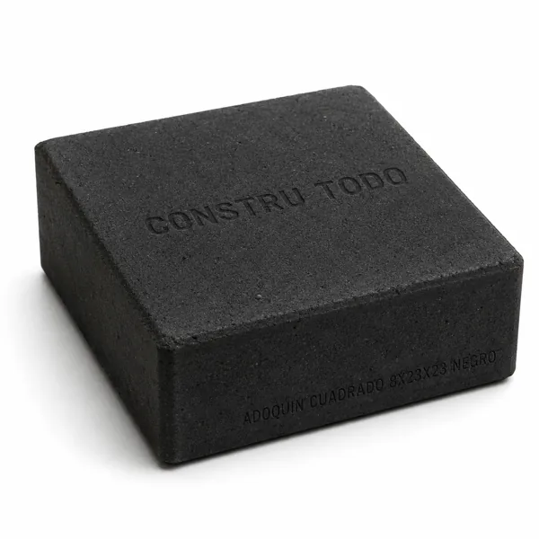 ADOQUIN CUADRADO 8X23X23 NEGRO