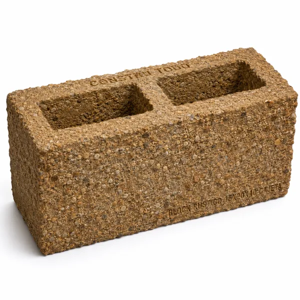 BLOCK RUSTICO 15X20X40 CAJETA