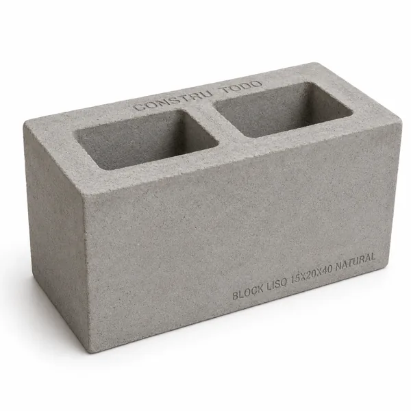 BLOCK LISO 15X20X40 NATURAL