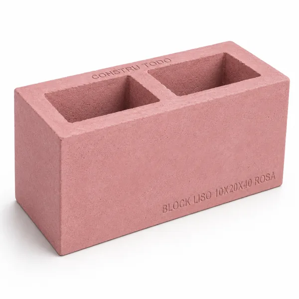 BLOCK LISO 10X20X40 ROSA