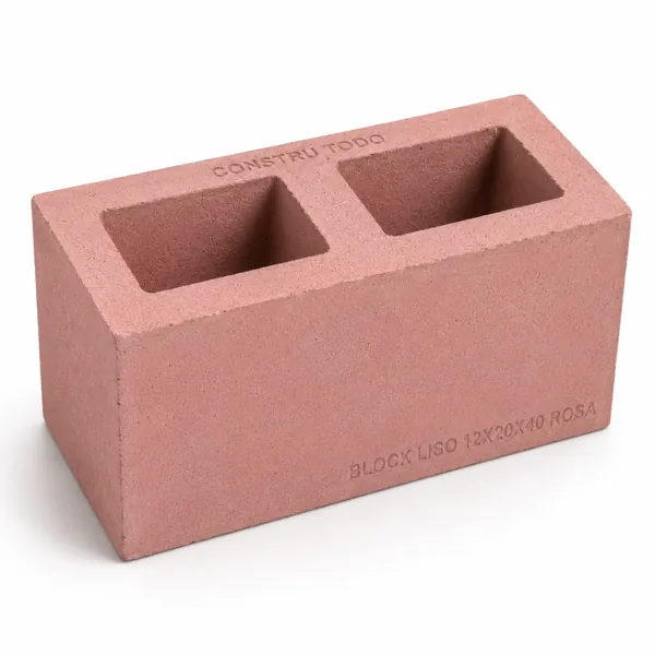 BLOCK LISO 12X20X40 ROSA
