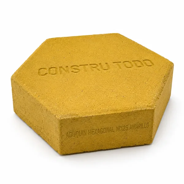 ADOQUIN HEXAGONAL 10X25 AMARILLO