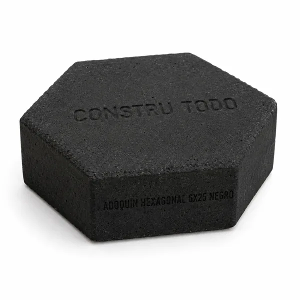 ADOQUIN HEXAGONAL 6X25 NEGRO