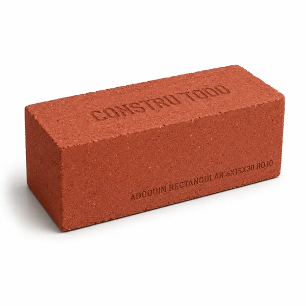 ADOQUIN RECTANGULAR 6X15X30 ROJO