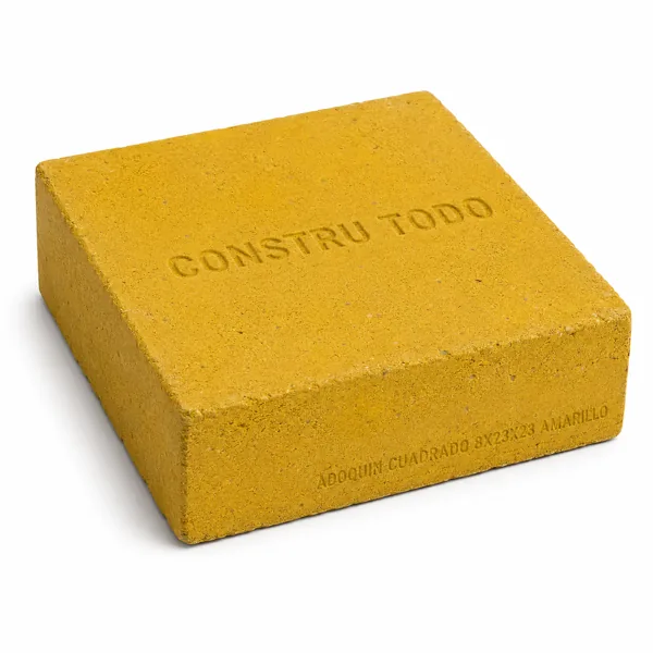 ADOQUIN CUADRADO 8X23X23 AMARILLO