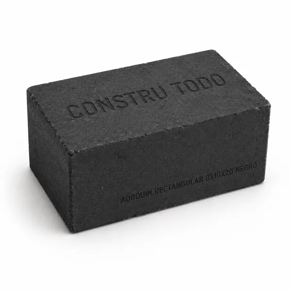 ADOQUIN RECTANGULAR 8X10X20 NEGRO