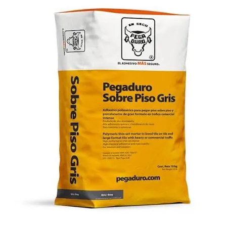 PISO SOBRE PISO PEGADURO GRIS BULTO 10 KGS