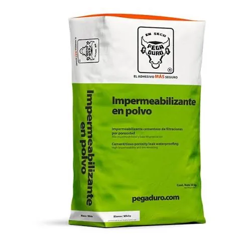 IMPERMEABILIZANTE EN POLVO PEGADURO 20 KGS